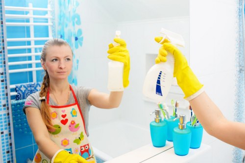 Professional oven cleaning service in an NW3 home kitchen