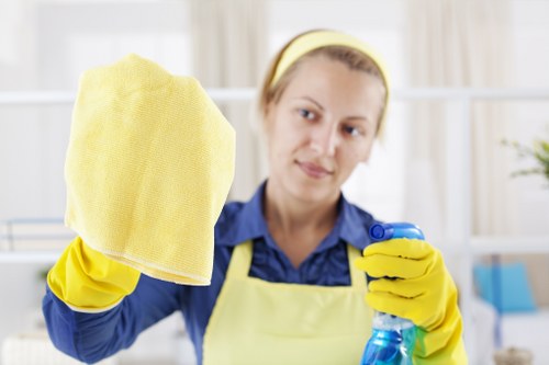 Deep cleaning a fitted kitchen during end of tenancy cleaning in NW3