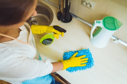 Detailed oven door and interior cleaning in a NW3 property
