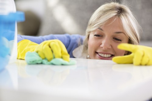 Inspection and treatment of a delicate rug before cleaning