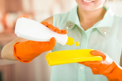 Deep kitchen and bathroom cleaning before moving into an NW3 home