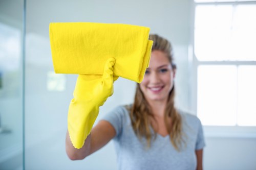 Carpet Cleaners NW3 team completing a final safety inspection after cleaning