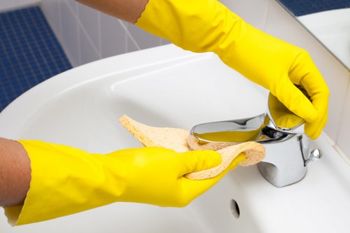 Local oven cleaner working in a Hampstead or Belsize Park kitchen