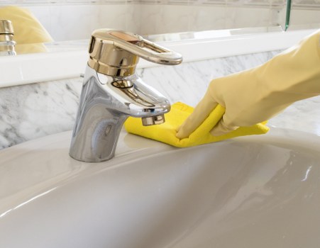 Detailed post-construction cleaning in an NW3 kitchen